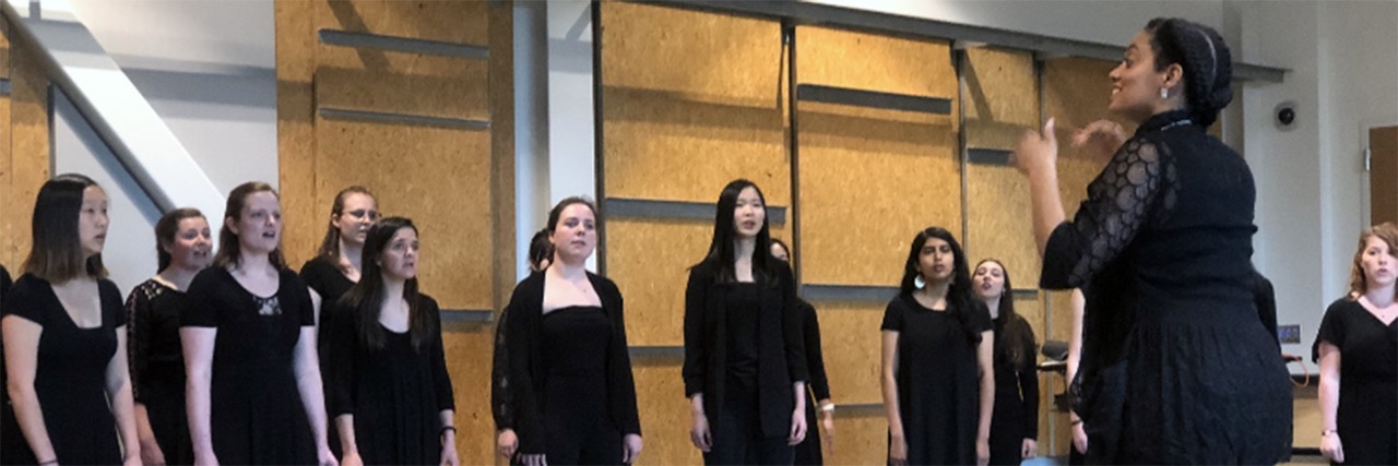 Brittney Boykin conducts the Georgia Tech Treble Choir