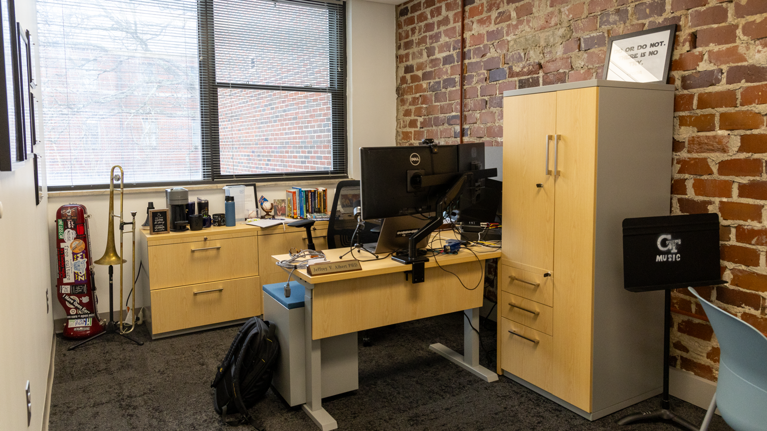 One of the new offices in the second-floor suite