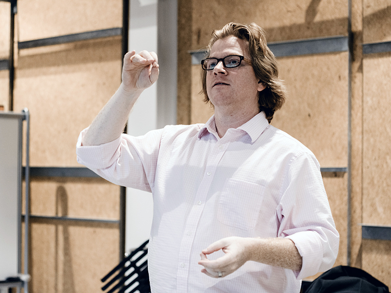 Nathan Frank conducting a class.