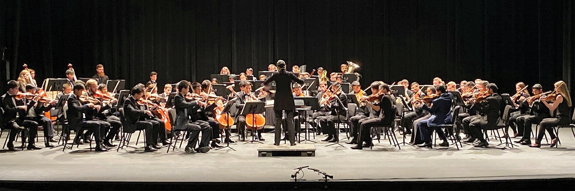 The Georgia Tech Symphony Orchestra performing at the Ferst Center
