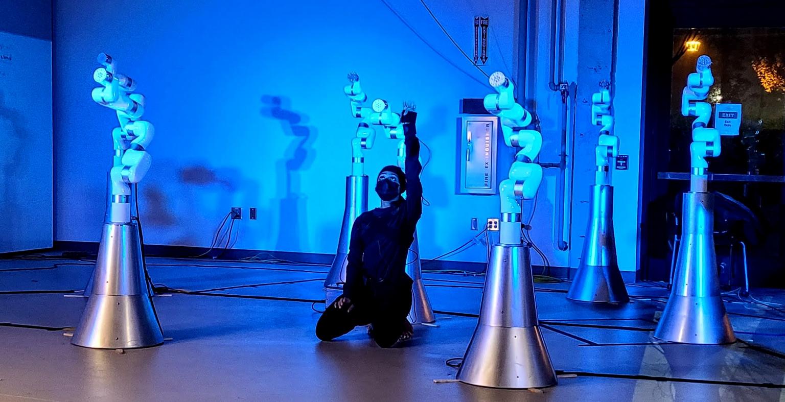 Dancer performs with robotic FOREST
