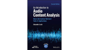 Book cover for An Introduction to Audio Content Analysis, 2nd ed.
